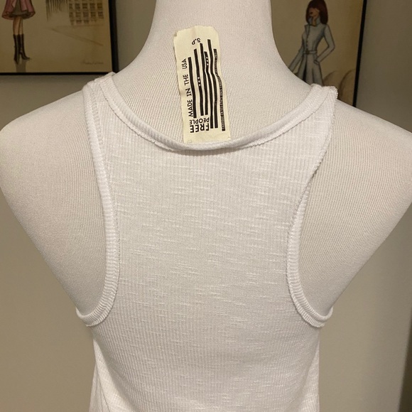 Free People Tank. White. Small - Picture 2 of 3